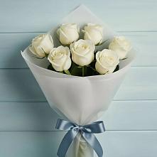 7 Белых роз Эдлесс Лав в Твери Букет 7 Белых роз Эдлесс Лав в Твери