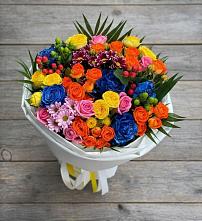 Букет цветов из:  Розы и Хризантемы #REPLACE_PRED# Твери